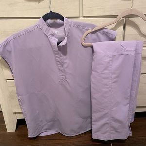 Womens lavender dew figs scrubs